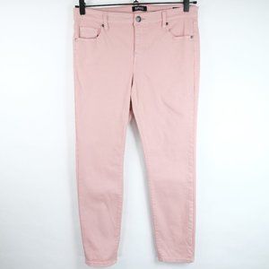 BUFFALO David Bitton Pants Women Size 10/30 Aubrey Mid Rise Stretch Pastel Pink
